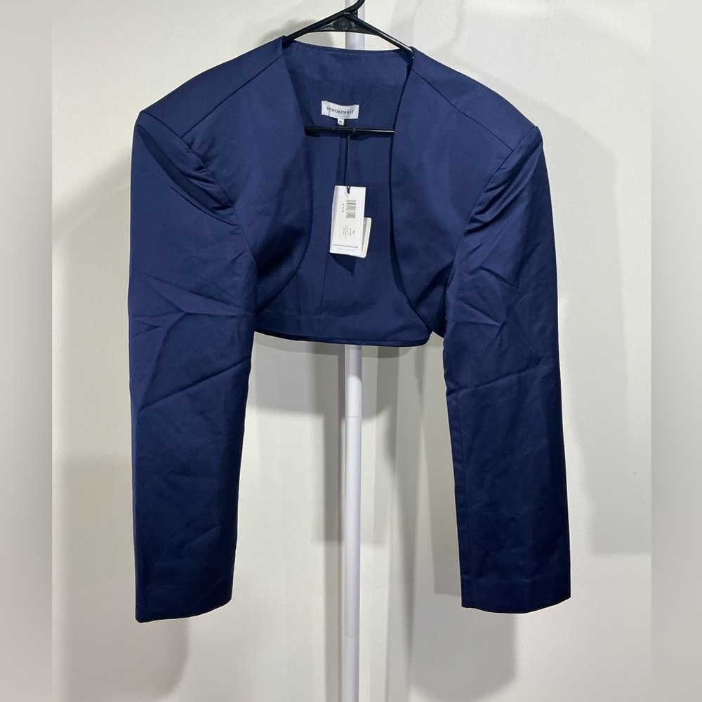 🍒 WeWoreWhat Navy Women's Bolaro Jacket